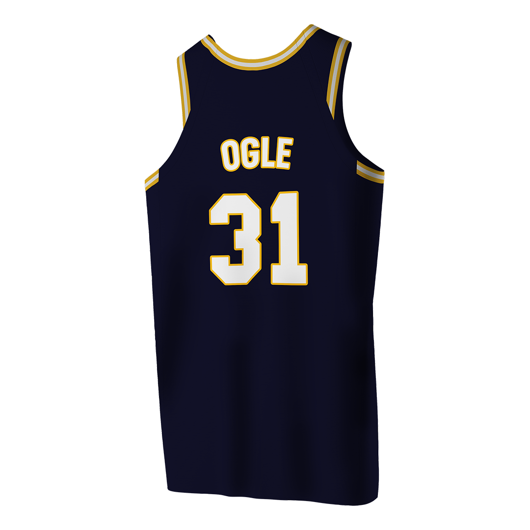 Men's New Haven Blue Basketball Jersey - Matiss Ogle
