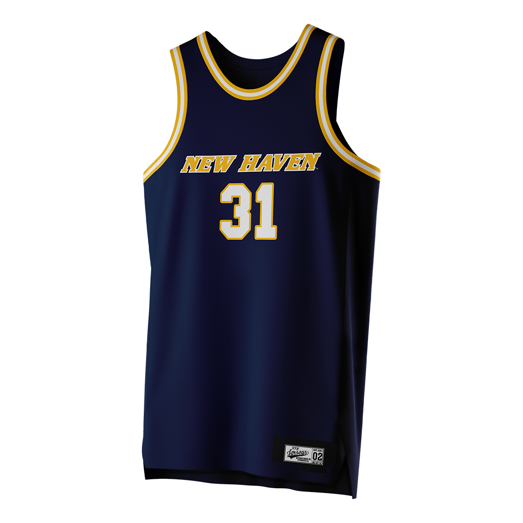 Men's New Haven Blue Basketball Jersey - Matiss Ogle