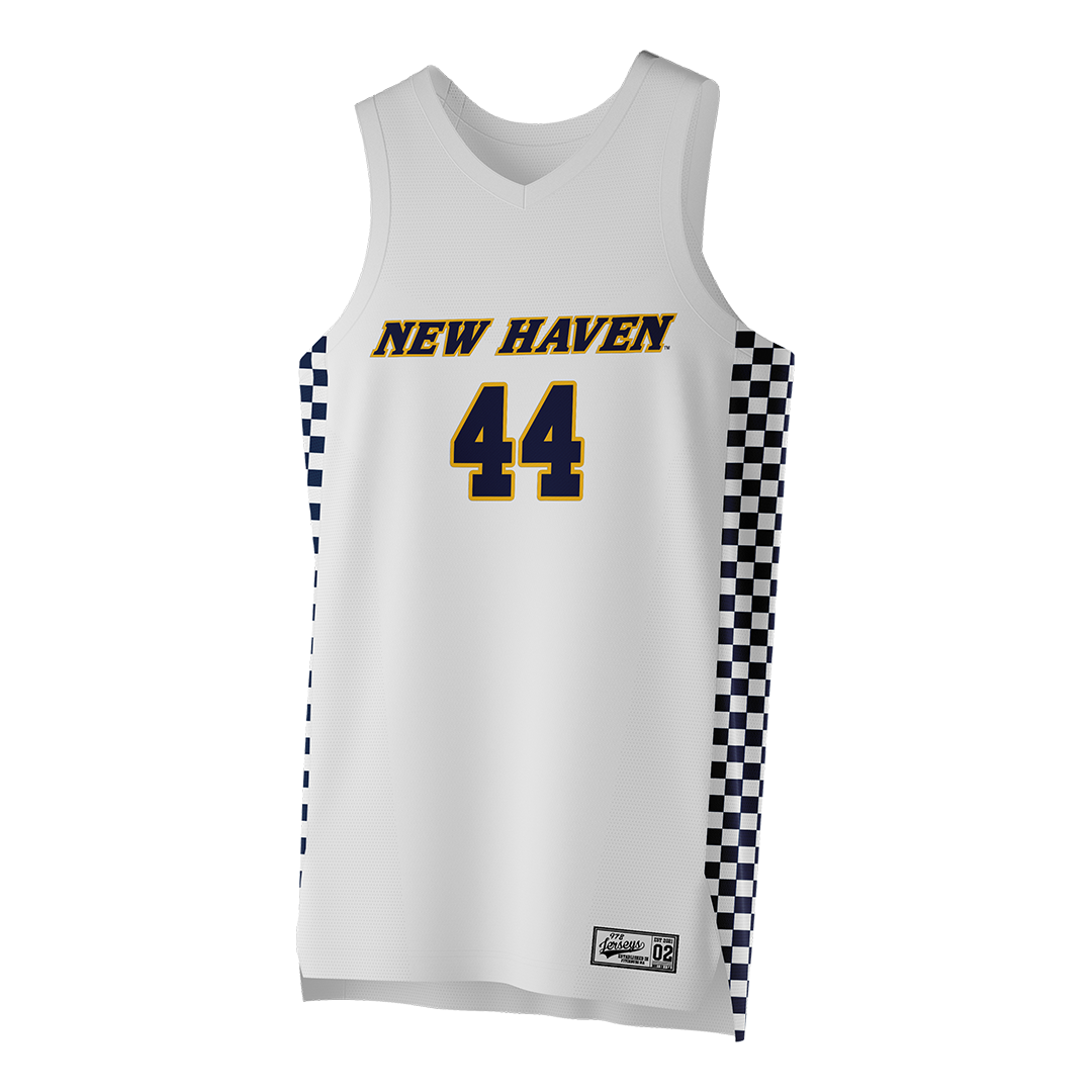 Women's New Haven White Basketball Jersey - Merit Innocent