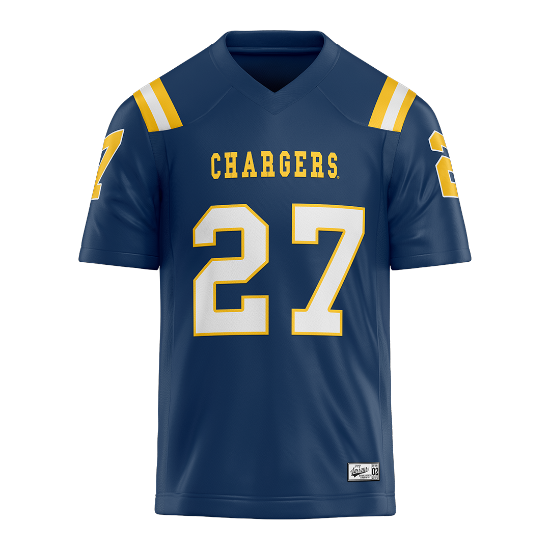 New Haven Blue Football Jersey - Nicholas Souffrin