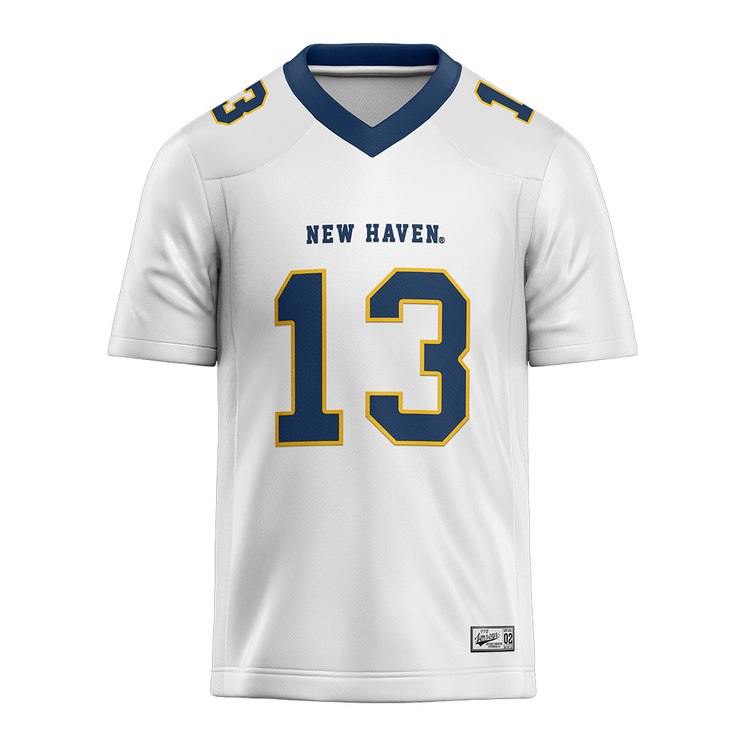 New Haven White Football Jersey - Ricky Encarnacion