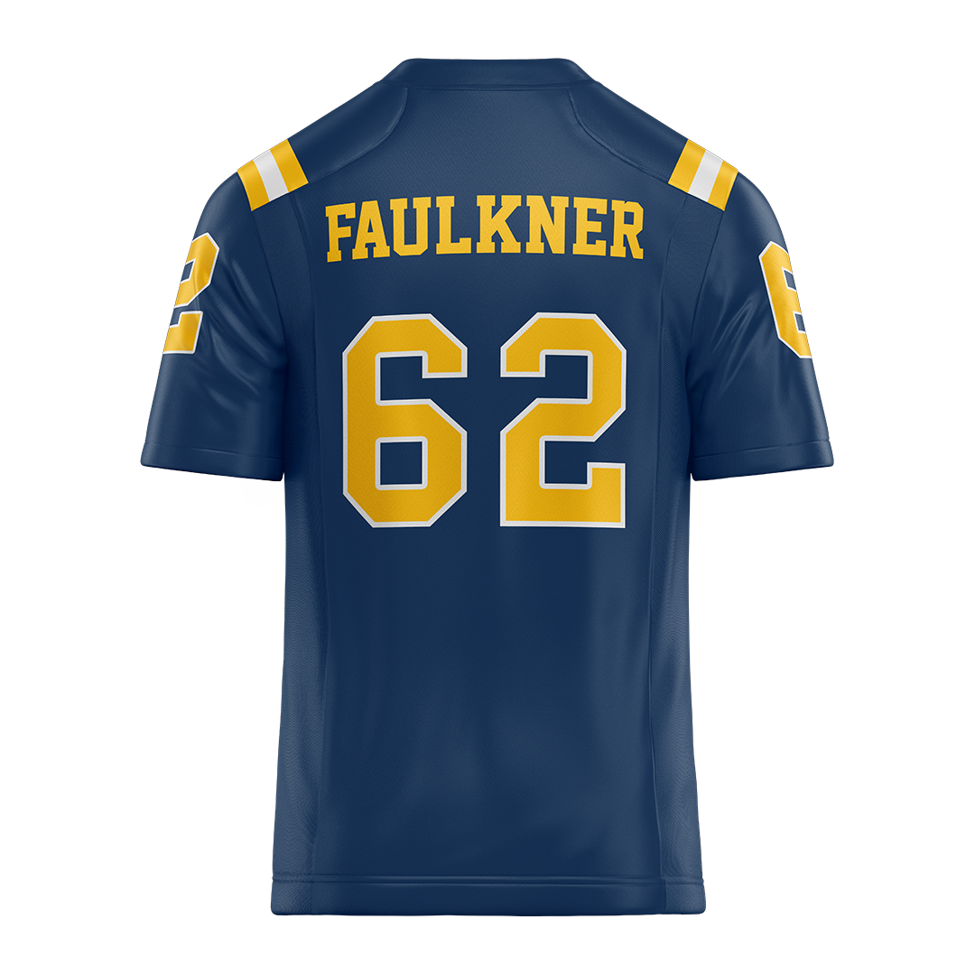 New Haven Blue Football Jersey - Sam Faulkner