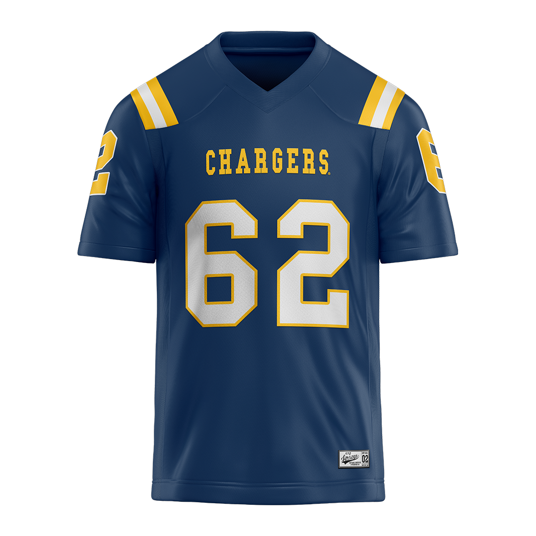 New Haven Blue Football Jersey - Sam Faulkner