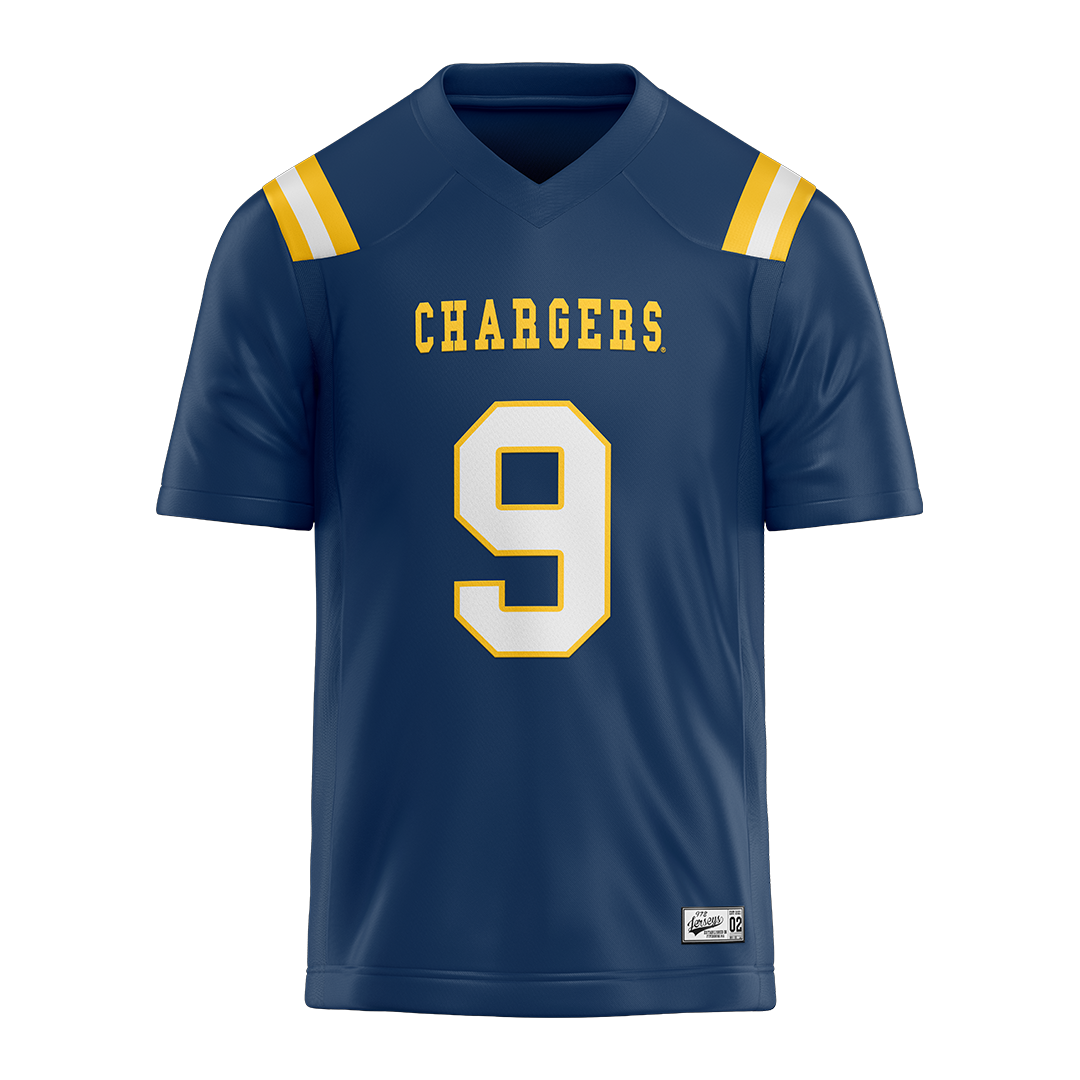 New Haven Blue Football Jersey - Sir Hezekiah Ragland