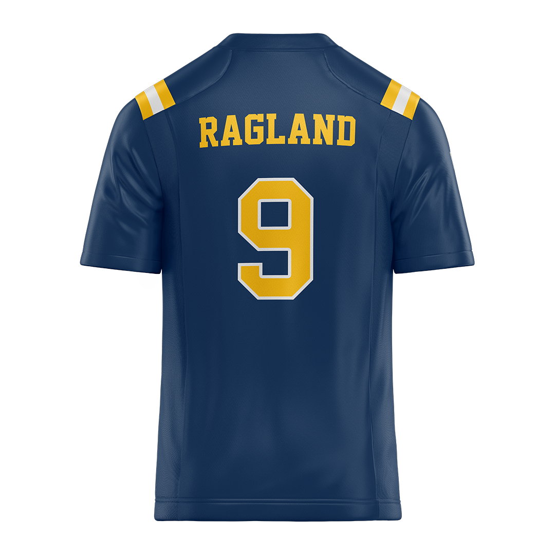 New Haven Blue Football Jersey - Sir Hezekiah Ragland