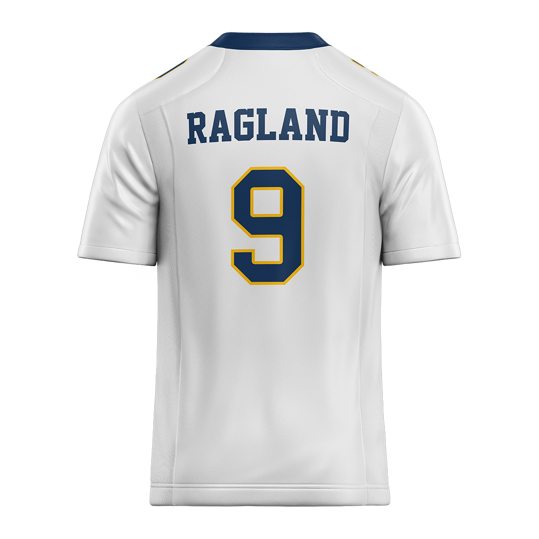 New Haven White Football Jersey - Sir Hezekiah Ragland