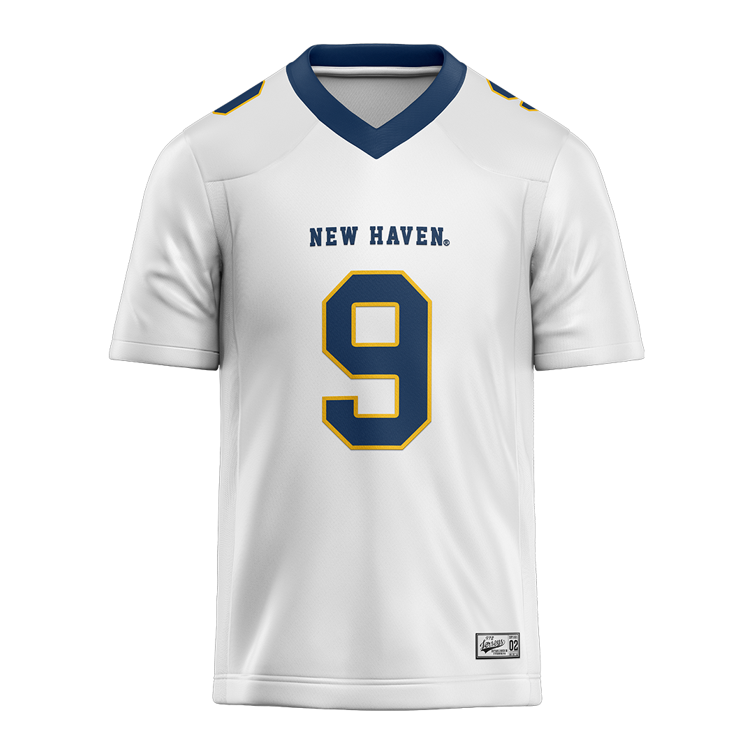 New Haven White Football Jersey - Sir Hezekiah Ragland