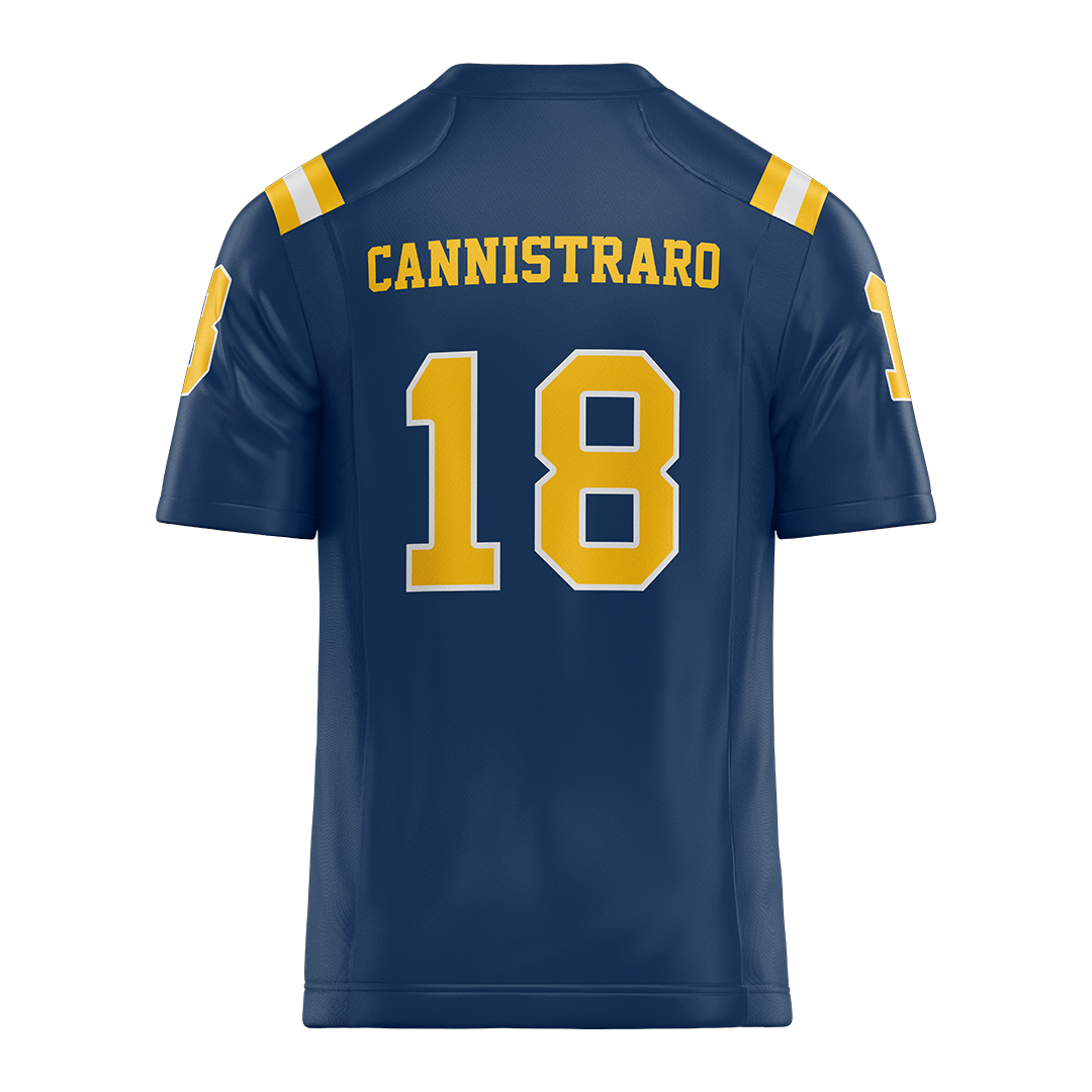 New Haven Blue Football Jersey - Ty Cannistraro