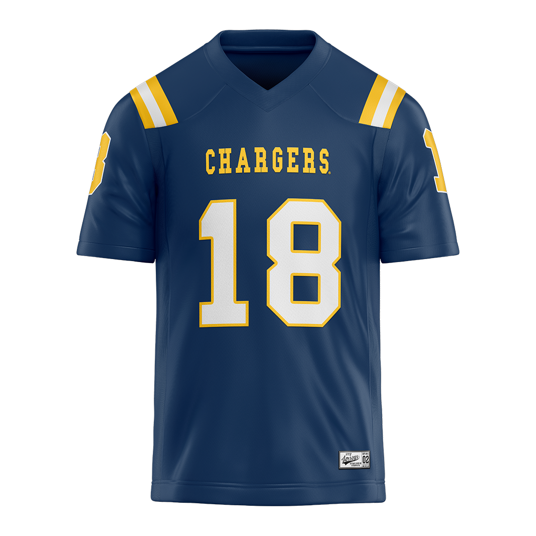 New Haven Blue Football Jersey - Ty Cannistraro