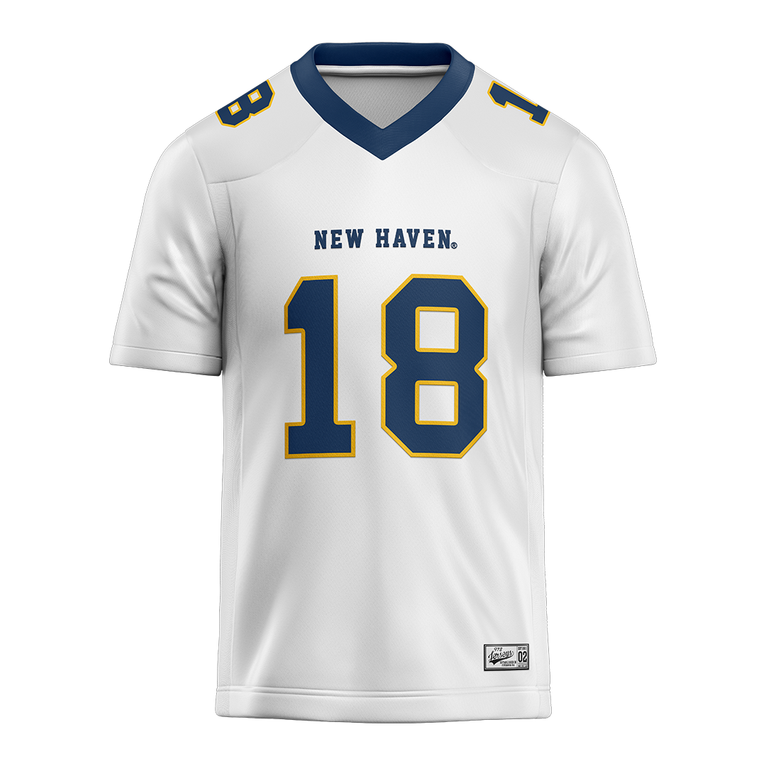 New Haven White Football Jersey - Ty Cannistraro