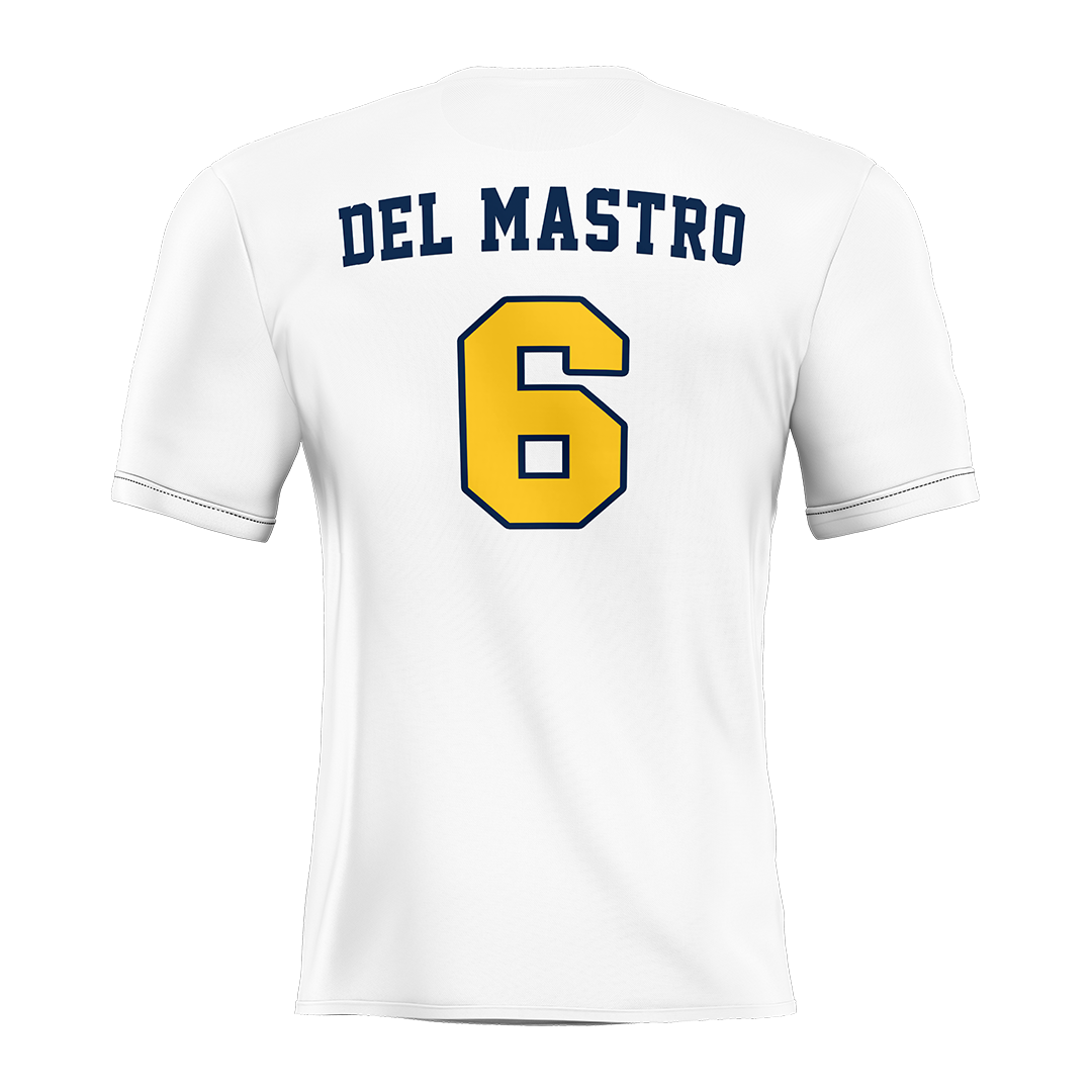 New Haven White Soccer Jersey - Valerio Del Mastro