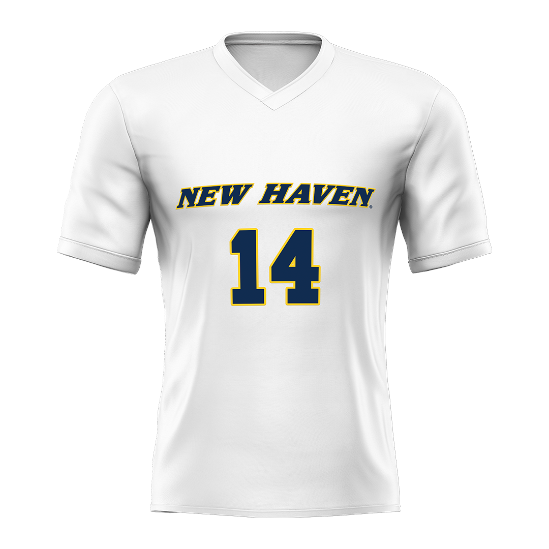 New Haven White Volleyball Jersey - Zaira Kearns