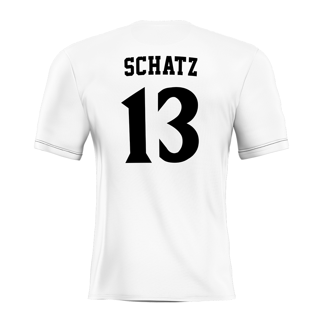 SDSU White Soccer Jersey - Whit Schatz