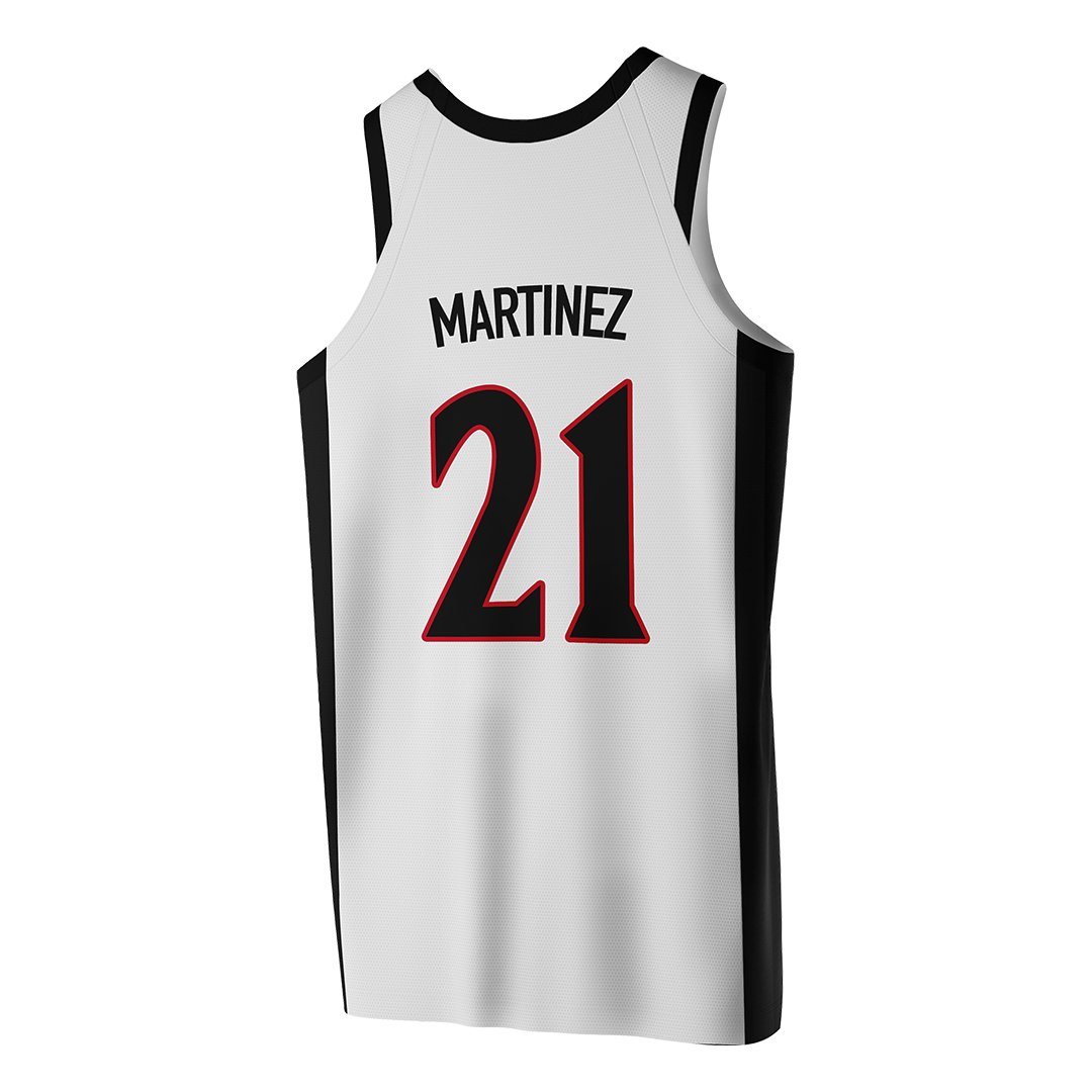 SDSU White Basketball Jersey - Natalia Martinez