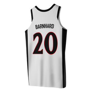 SDSU White Basketball Jersey - Bailey Barnhard