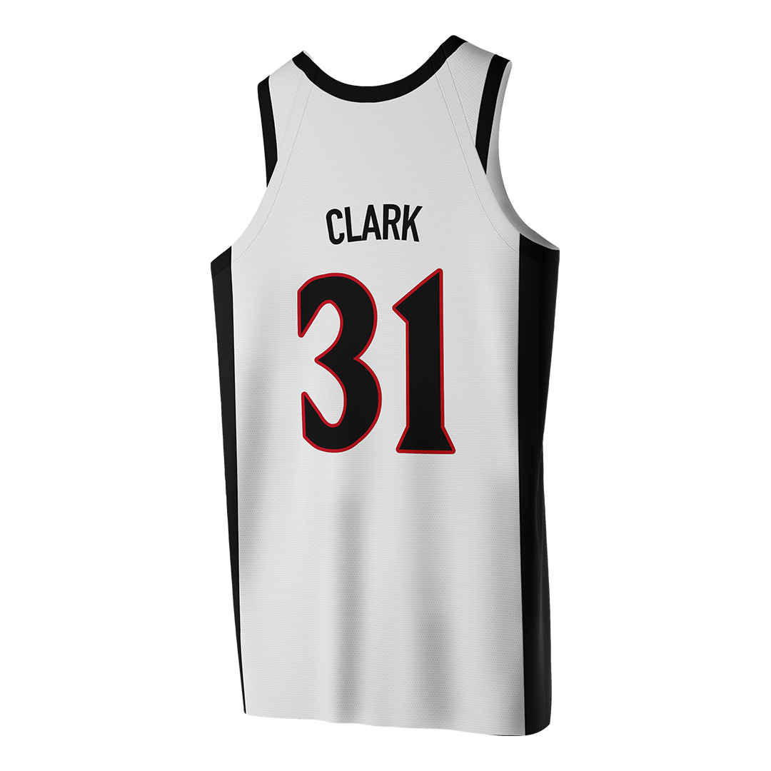 SDSU White Basketball Jersey - Cali Clark