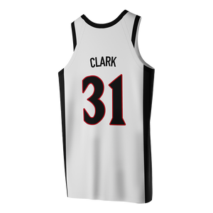 SDSU White Basketball Jersey - Cali Clark