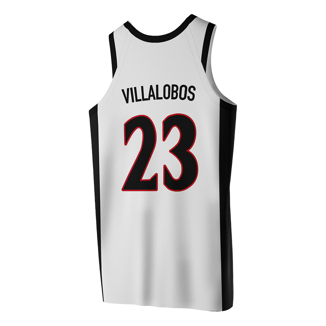 SDSU White Basketball Jersey - Kimberly Villalobos