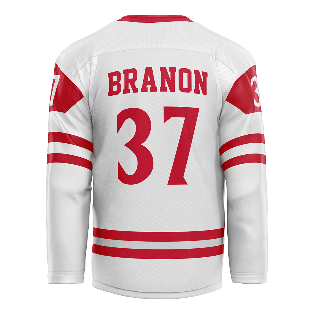 SDSU White Hockey Jersey - Blake Branon