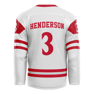 SDSU White Hockey Jersey - Cameron Henderson