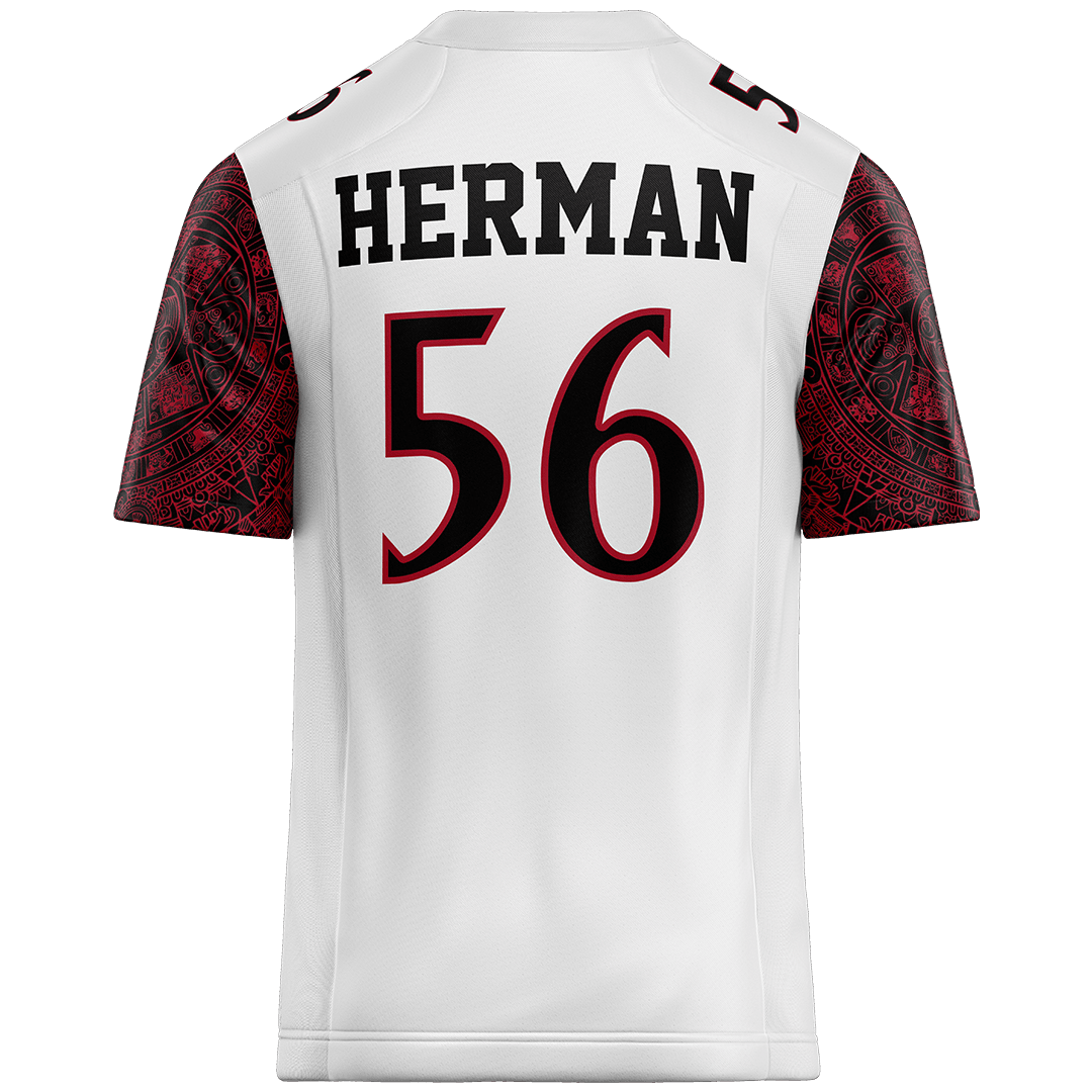 SDSU White Football Jersey - DJ Herman