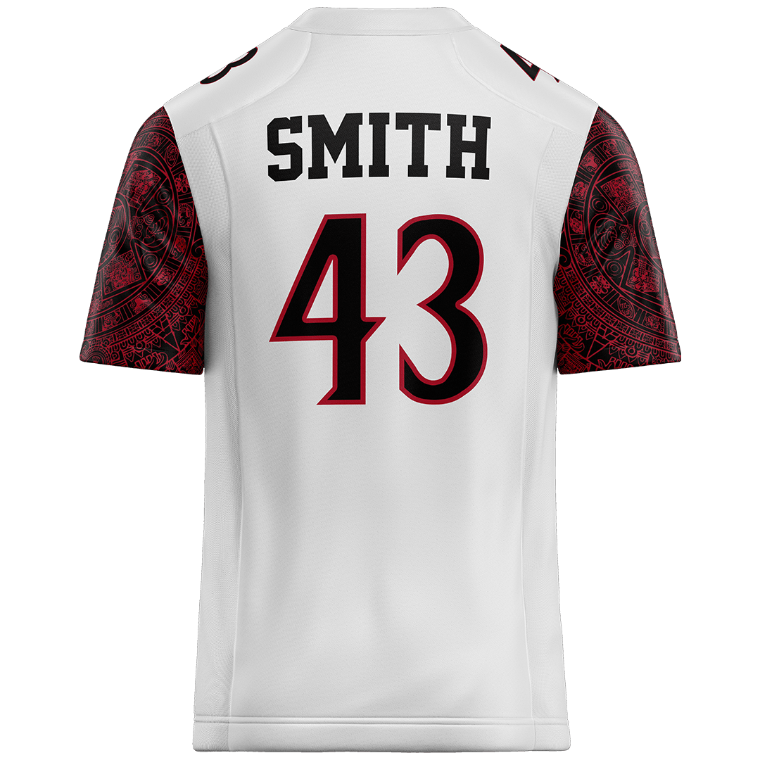 SDSU White Football Jersey - Derek Smith