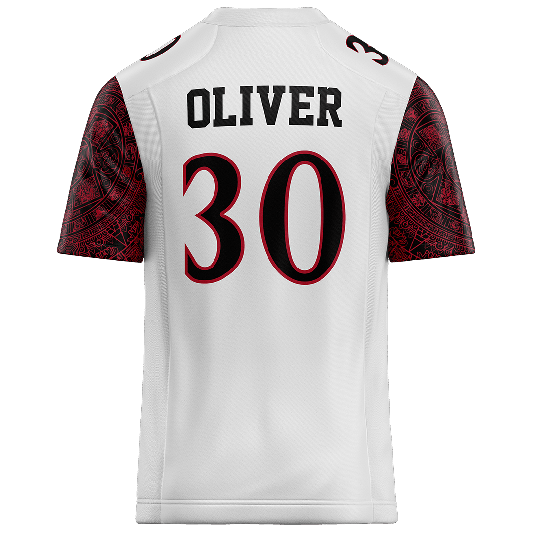 SDSU White Football Jersey - Dominic Oliver