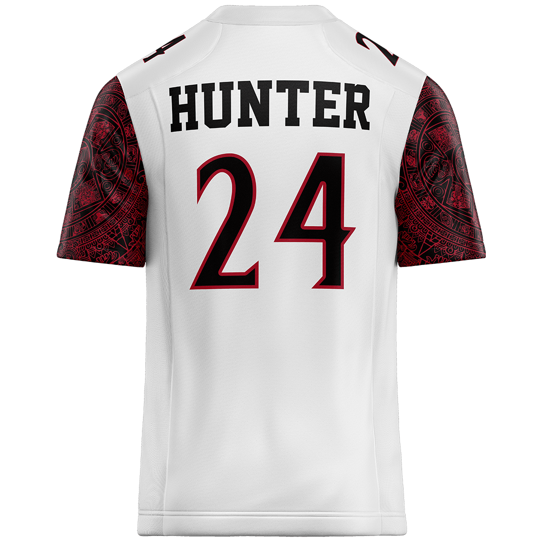 SDSU White Football Jersey - Josh Hunter