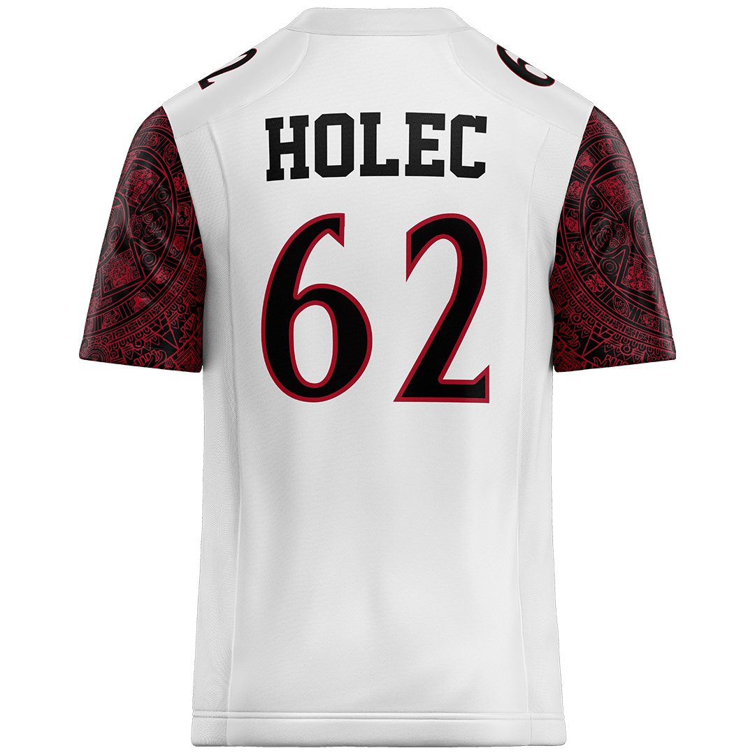 SDSU White Football Jersey - Kai Holec