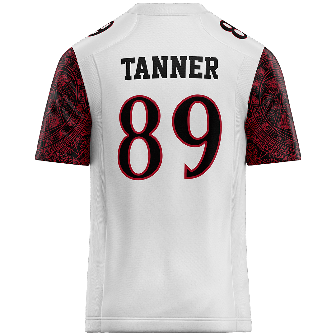 SDSU White Football Jersey - Logan Tanner