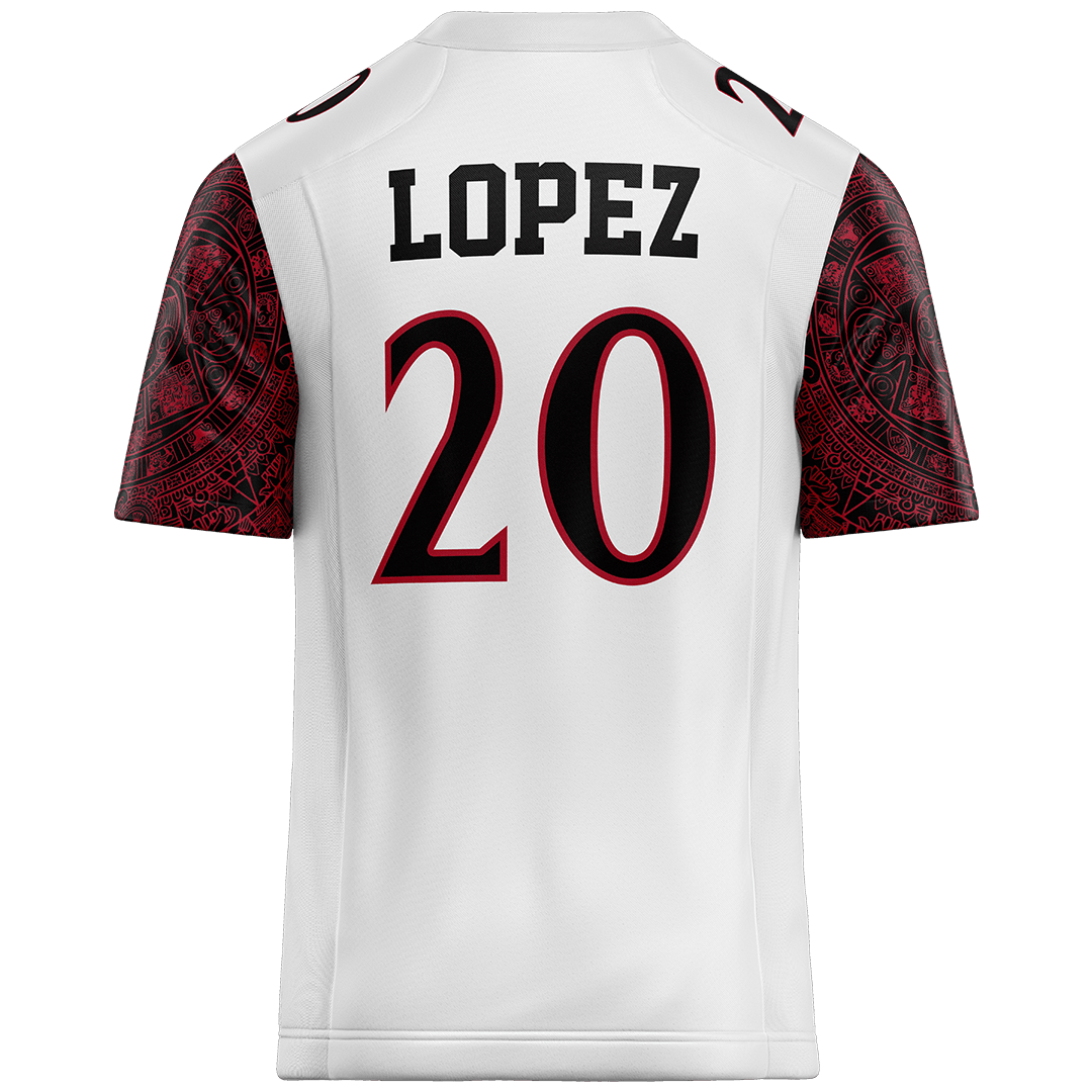 SDSU White Football Jersey - Nick Lopez