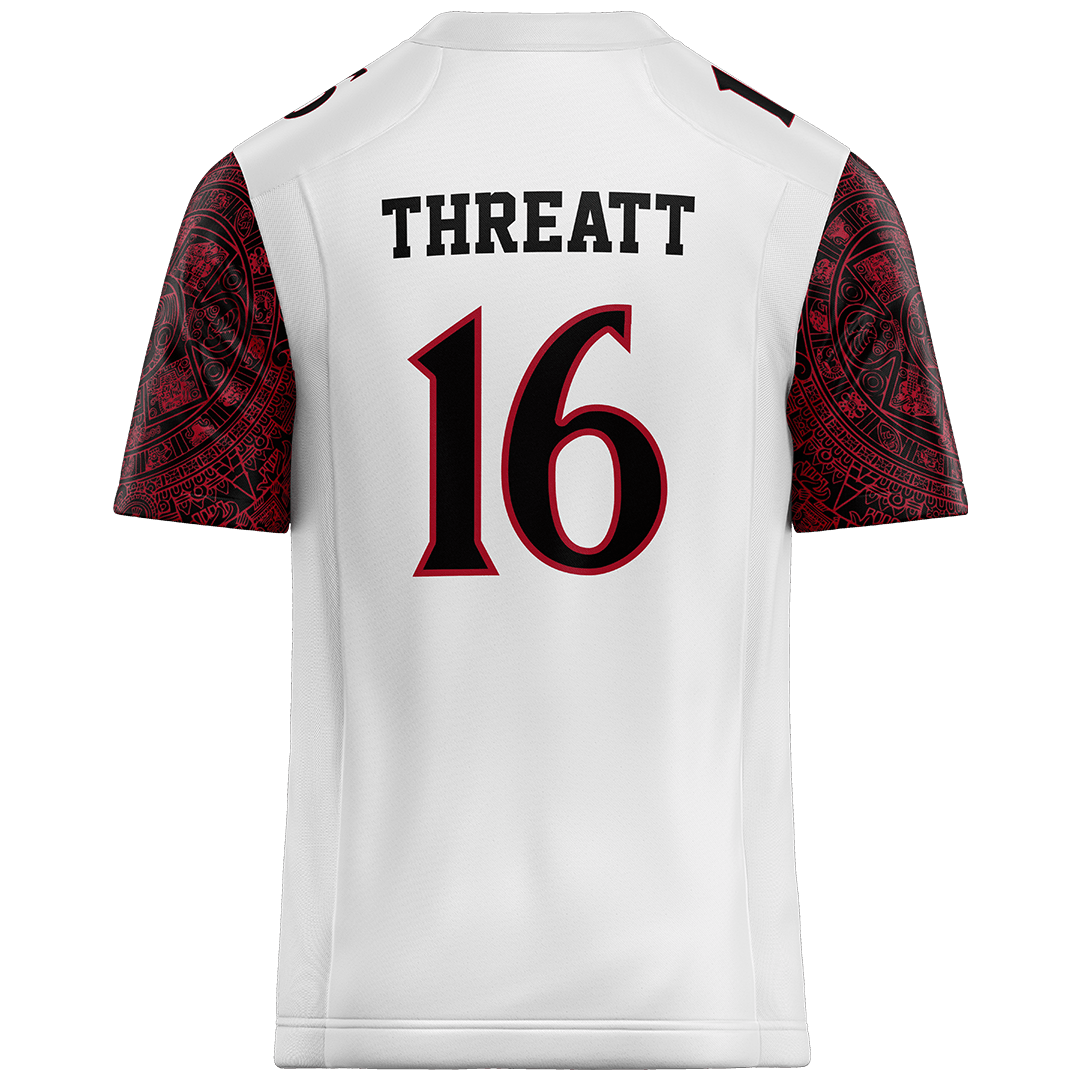 SDSU White Football Jersey - Parker Threatt