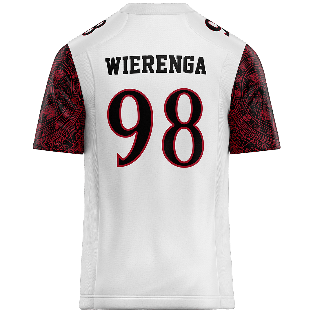 SDSU White Football Jersey - Zone Wierenga