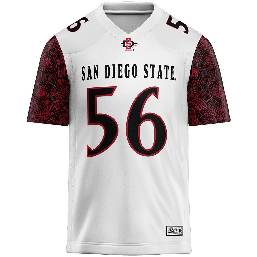 SDSU White Football Jersey - DJ Herman