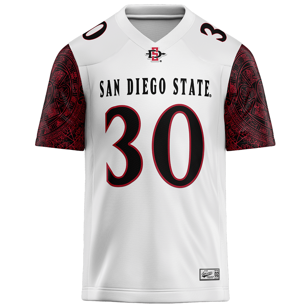 SDSU White Football Jersey - Dominic Oliver