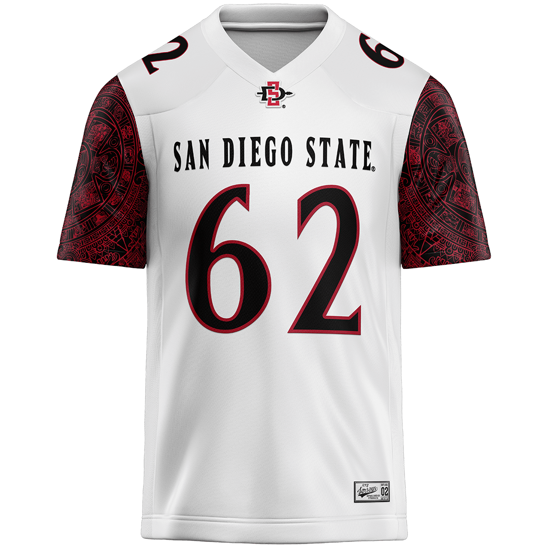 SDSU White Football Jersey - Kai Holec