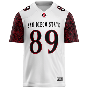 SDSU White Football Jersey - Logan Tanner