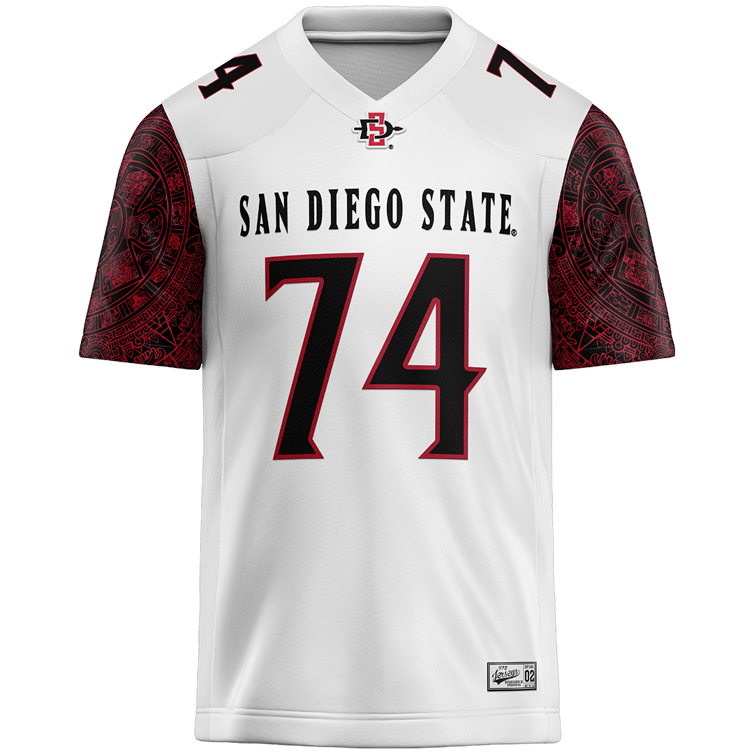 SDSU White Football Jersey - Nate Williams