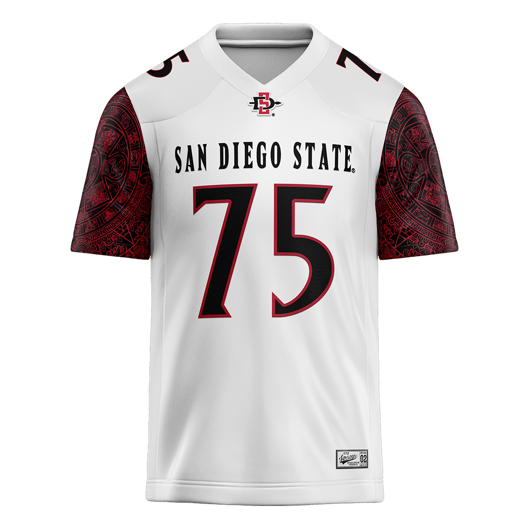 SDSU White Football Jersey - Ryan Dirksen