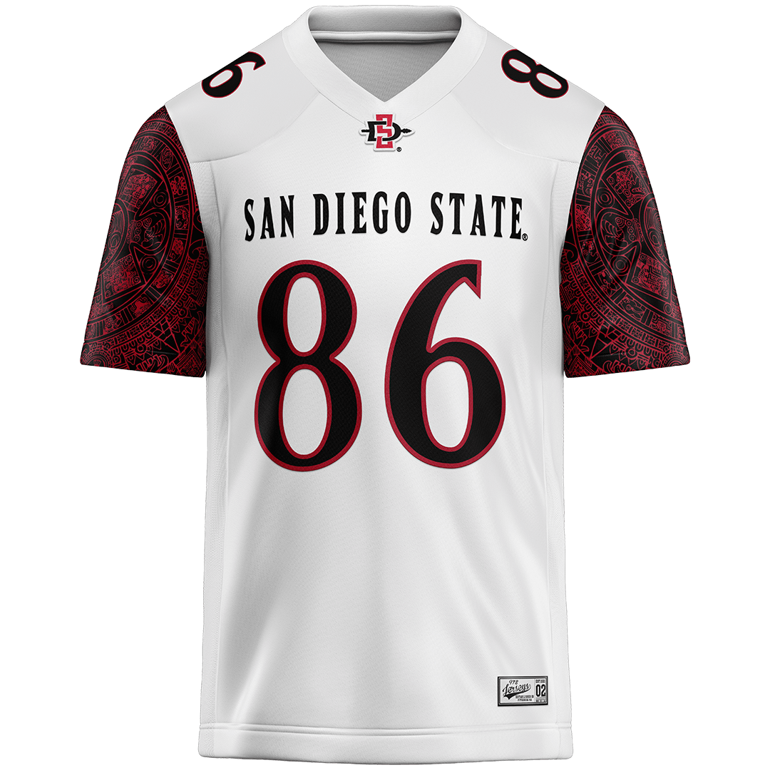 SDSU White Football Jersey - Ryan Gaea