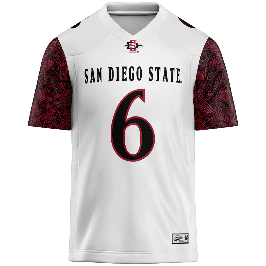 SDSU White Football Jersey - Eric Butler II