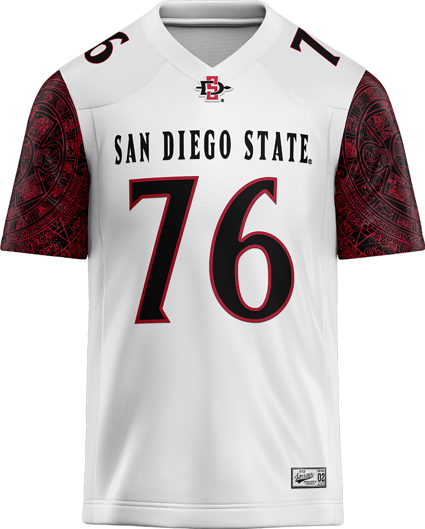 SDSU White Football Jersey - Dean Abdullah