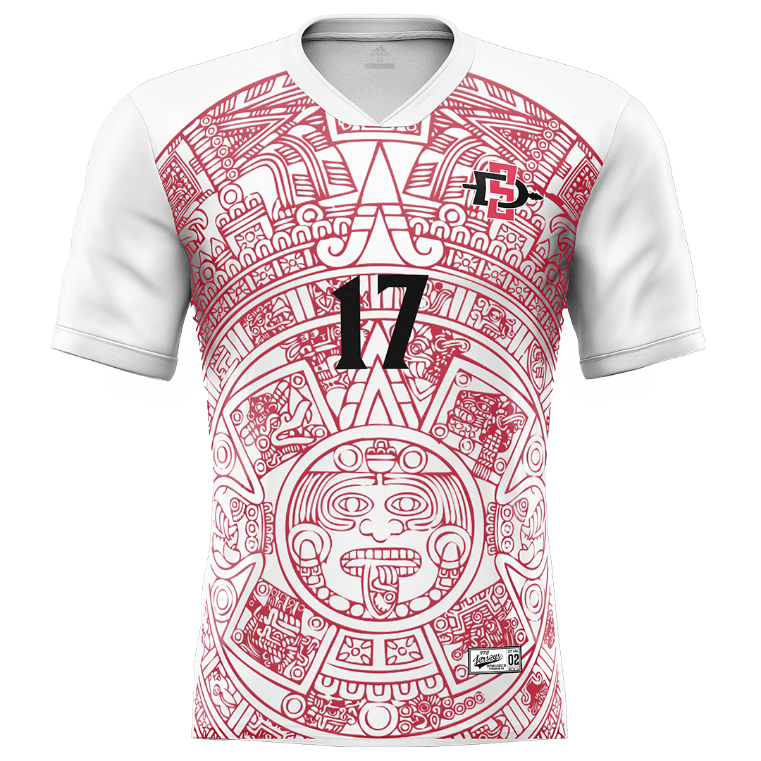 SDSU White Soccer Jersey - Josh Lucas