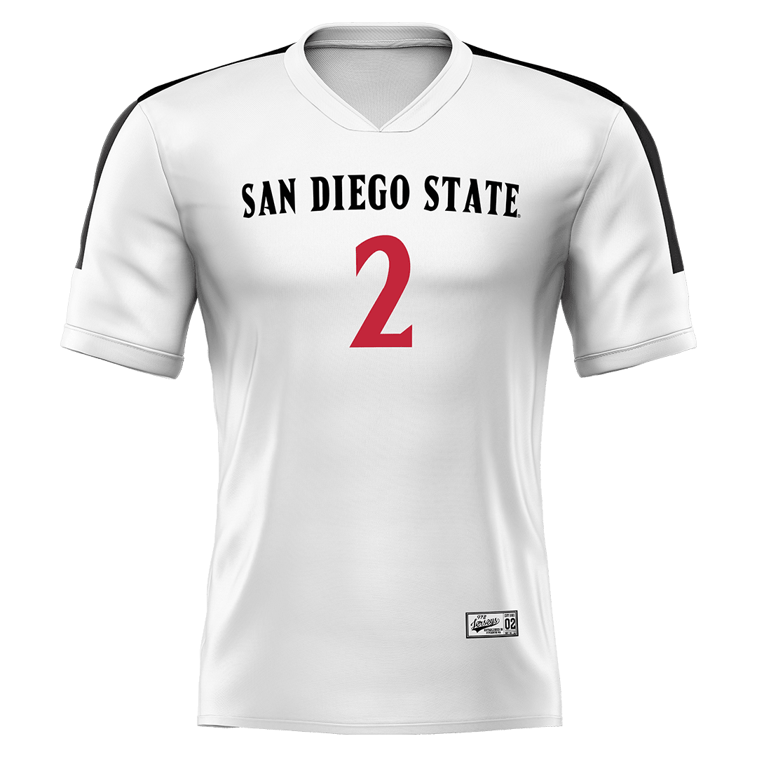 SDSU White Volleyball Jersey - Gianna Bender