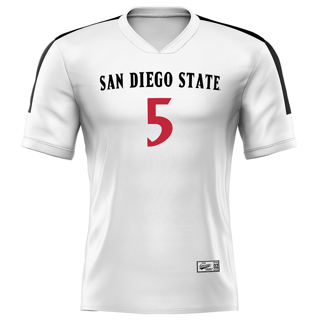 SDSU White Volleyball Jersey - Talea Mitchell