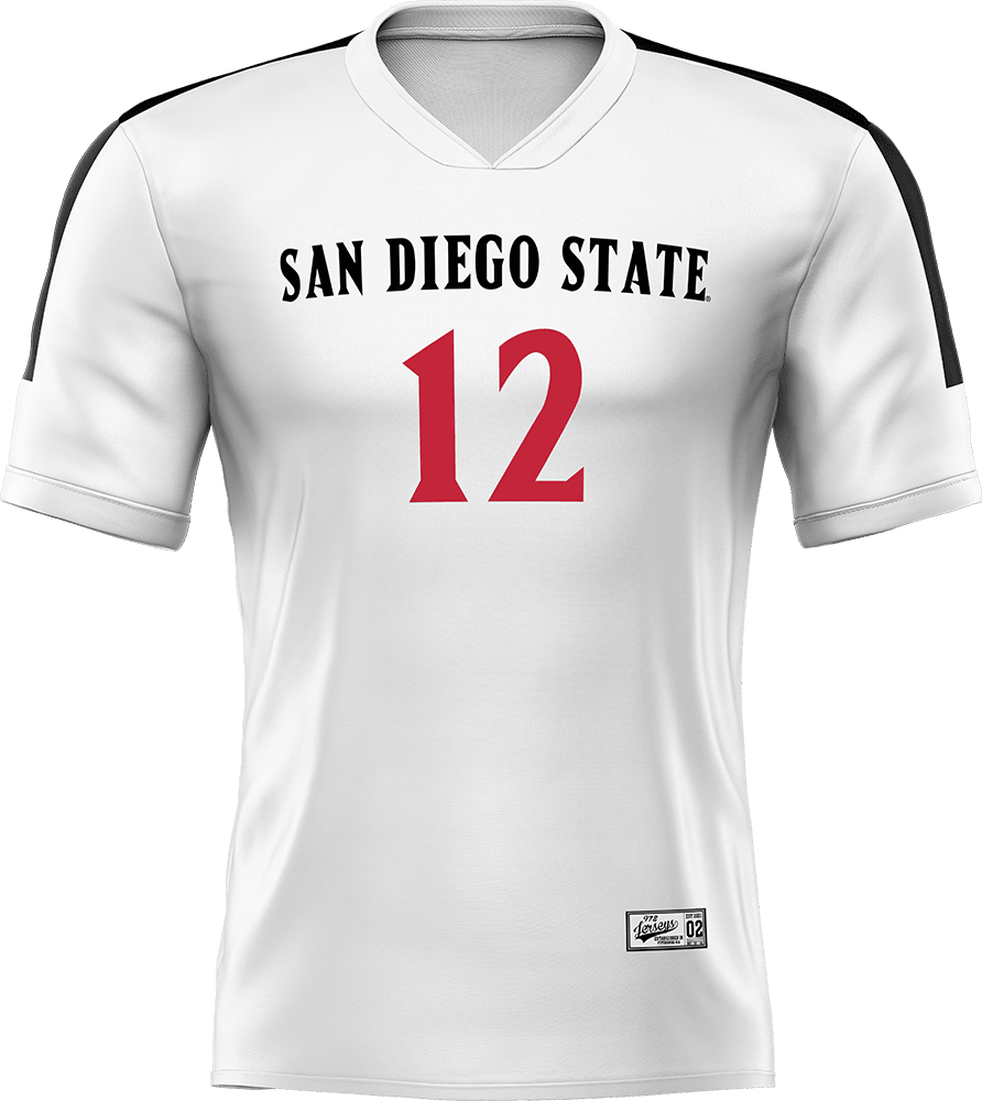 SDSU White Volleyball Jersey - Cara Braun