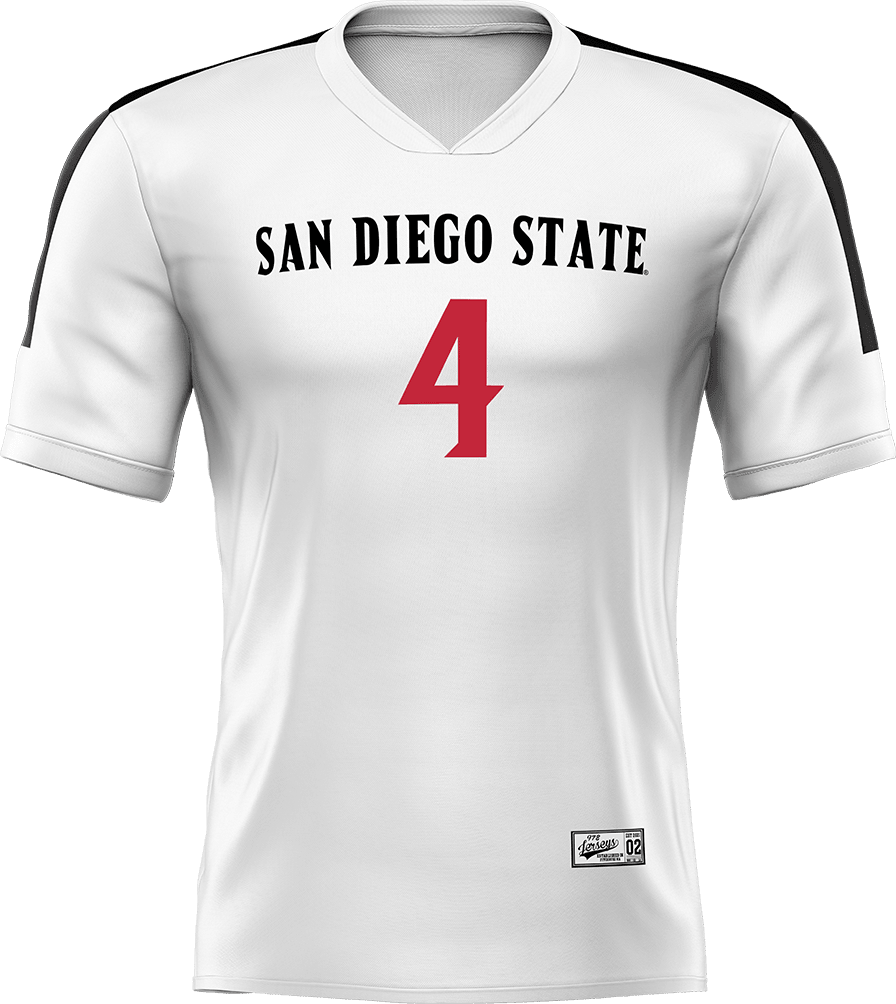 SDSU White Volleyball Jersey - Amber Keen