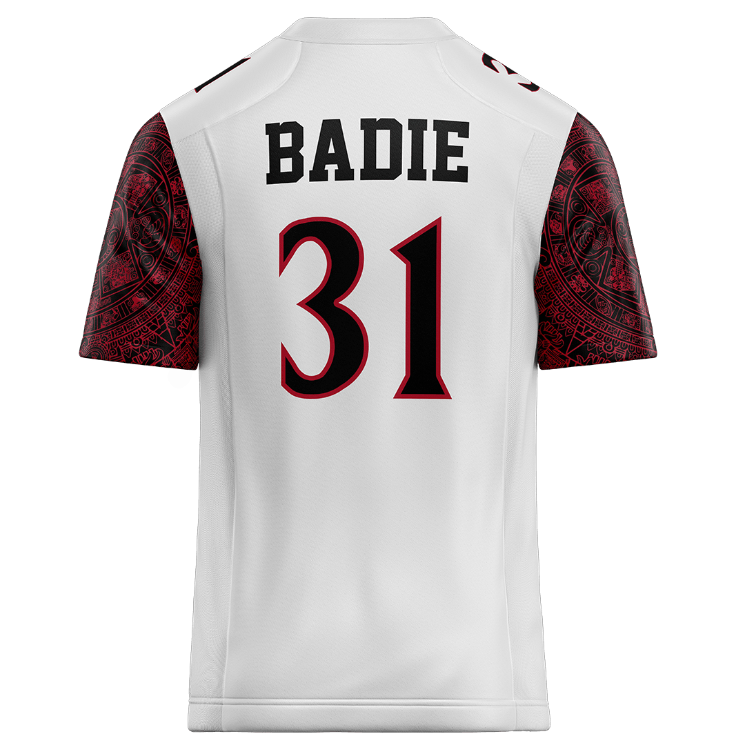 SDSU White Football Jersey - Jared Badie