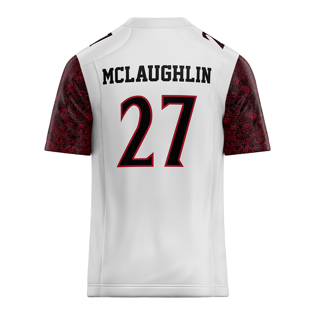 SDSU White Football Jersey - Jelani McLaughlin