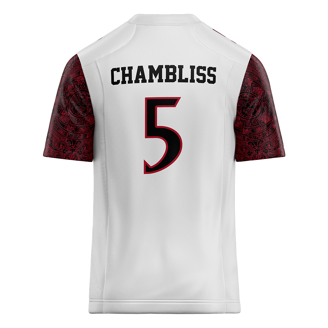 SDSU White Football Jersey - Owen Chambliss